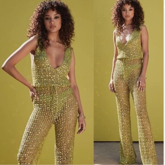 retrofete Nirvana Jumpsuit in Pistachio - Picture 7 of 15